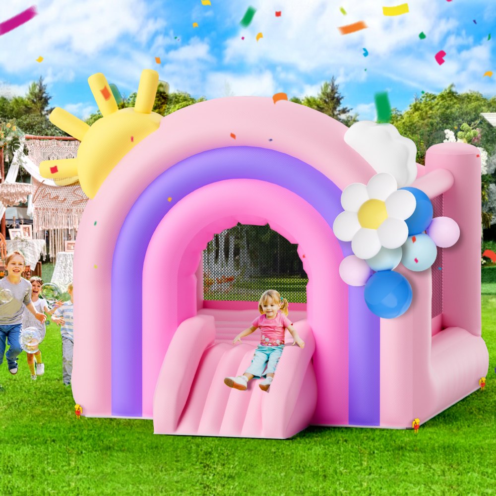 PL2462 - Durable Inflatable Bounce House 110.2x90.6x90.6 inches for Kids