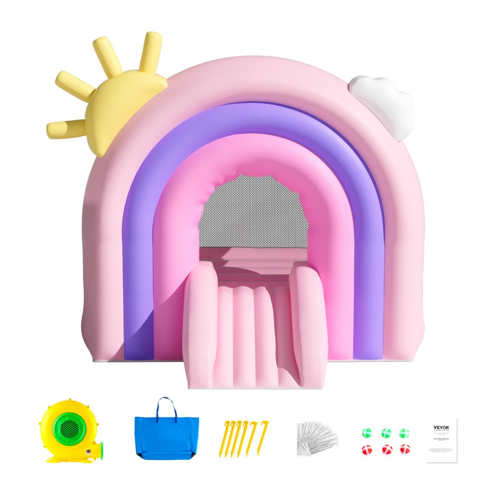 PL2462 - Durable Inflatable Bounce House 110.2x90.6x90.6 inches for Kids