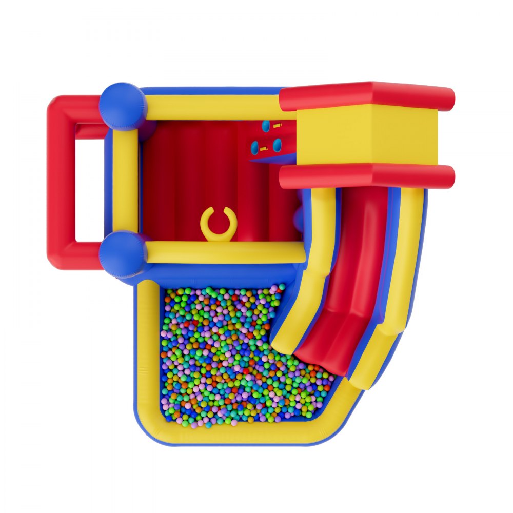 PL2469 - Inflatable Bounce House 131.1x133.1x90.6" for Indoor & Outdoor Fun