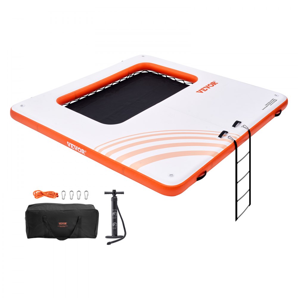 RDM305 - 10x10FT Durable Inflatable Dock with Non-Slip Surface and Ladder