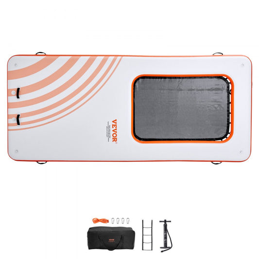 RDM457-198 - 15x6.5FT Inflatable Dock with 4x6FT Trampoline & Carry Bag