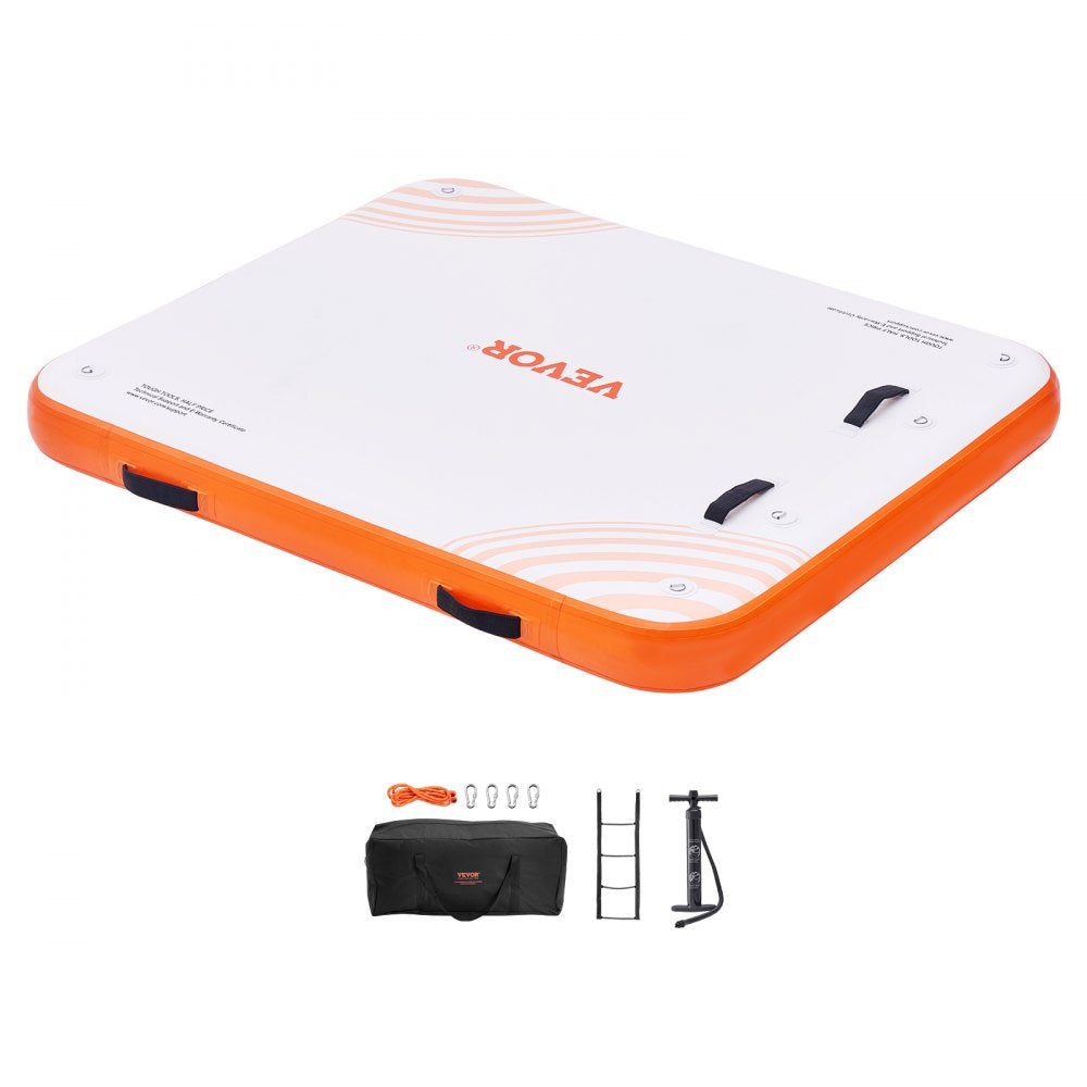 RD183-152 - 6x5FT Inflatable Dock with Ladder and Anchoring System