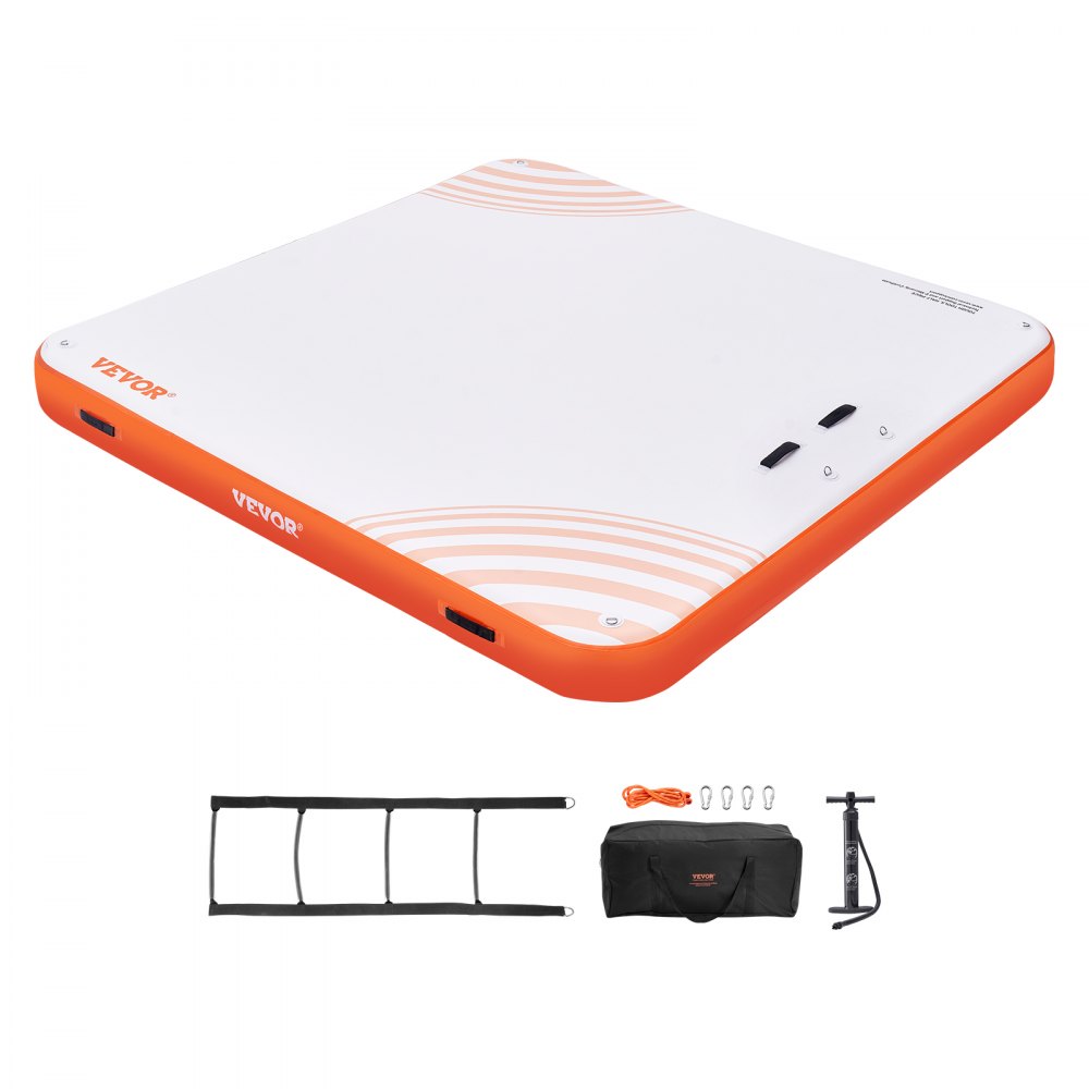 RD213 - 7x7FT VEVOR Inflatable Dock with Ladder & Anchoring System