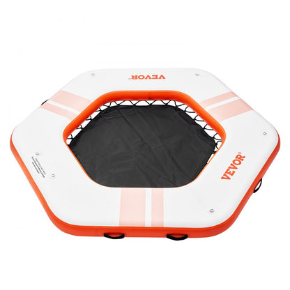 HD260 - 8.5FT Inflatable Dock with Trampoline, Non-Slip Surface & Ladder