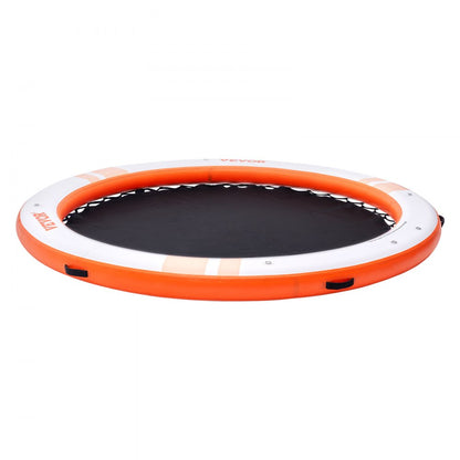 CDM244 - 8FT Inflatable Dock with Trampoline & Ladder for Water Fun