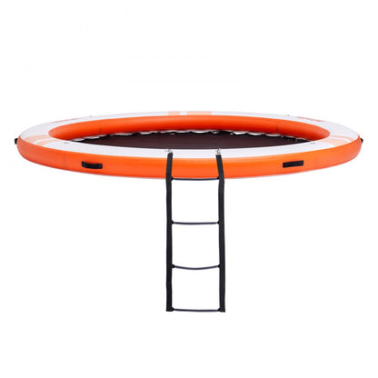 CDM244 - 8FT Inflatable Dock with Trampoline & Ladder for Water Fun