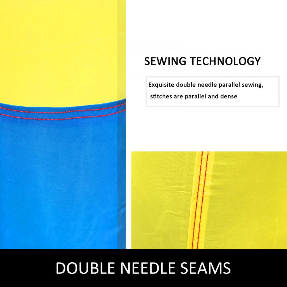 010774878152 - 26ft Inflatable Rainbow Twin Arch with Powerful Blower