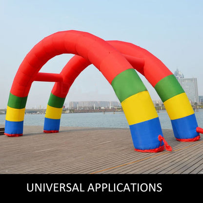 010774878152 - 26ft Inflatable Rainbow Twin Arch with Powerful Blower