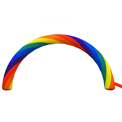 010950641765 - 26ft Rainbow Inflatable Arch with 350W Blower for Outdoor Events