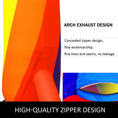 010950641765 - 26ft Rainbow Inflatable Arch with 350W Blower for Outdoor Events