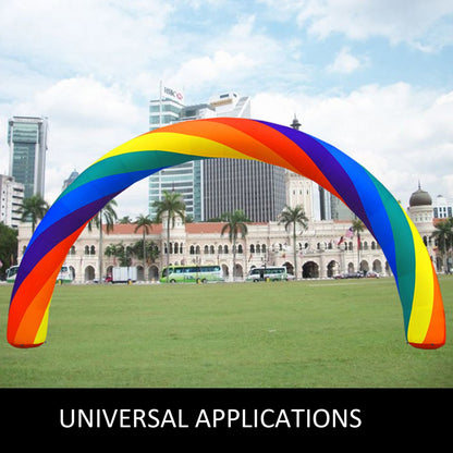 010950641765 - 26ft Rainbow Inflatable Arch with 350W Blower for Outdoor Events