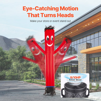 WX-550W-S1 - 10 ft Inflatable Tube Man with 9/10 HP Blower