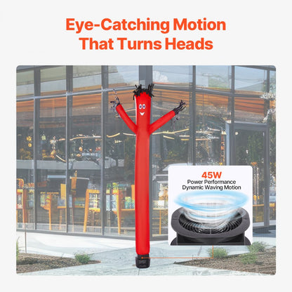 FS12038HD1 - 6ft Red Inflatable Tube Man with Blower for Events