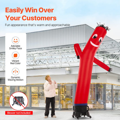 WR-6.0-R - 20FT Bright Red Inflatable Tube Man for Outdoor Promotions