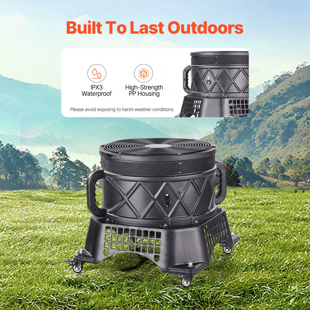 WX-750W-S1 - 1 HP 18" Inflatable Tube Blower with Water Resistance