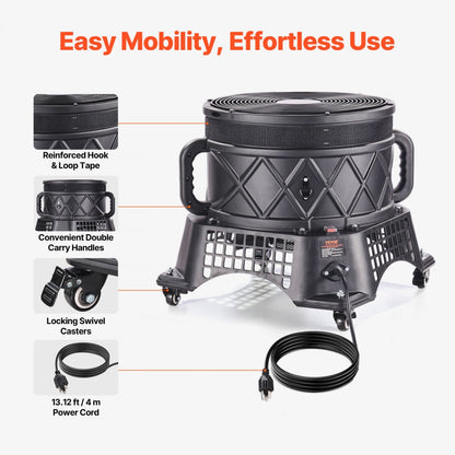 WX-750W-S1 - 1 HP 18" Inflatable Tube Blower with Water Resistance