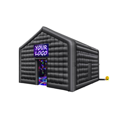 S-CQJLB-5x4-B - 16.4ft Inflatable Nightclub Tent with Bluetooth Disco Lights