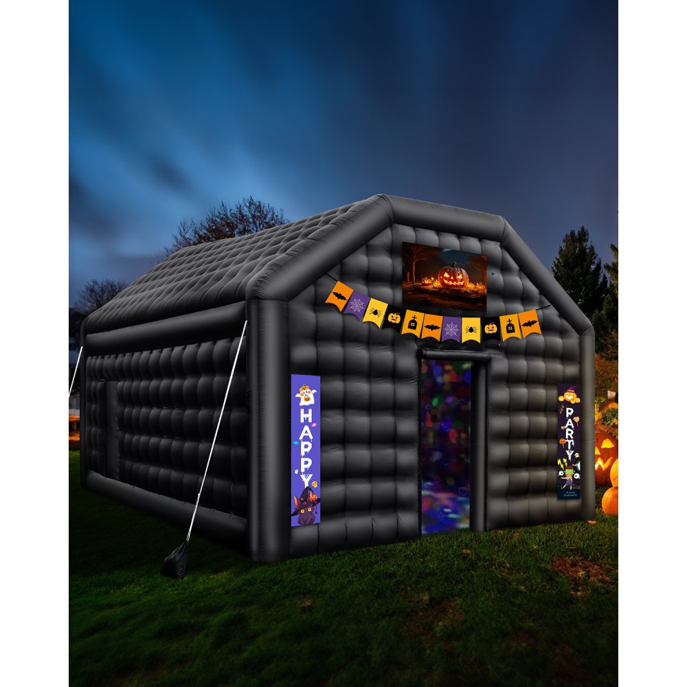 S-CQJLB-6x5-B - 323 sq ft Inflatable Nightclub with Bluetooth Disco Lighting