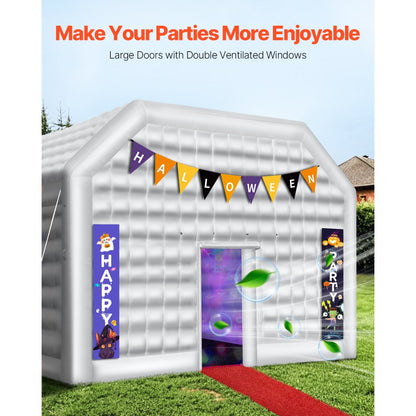 S-CQJLB-8x6-W - 517 Sq Ft Inflatable Nightclub Tent for Events