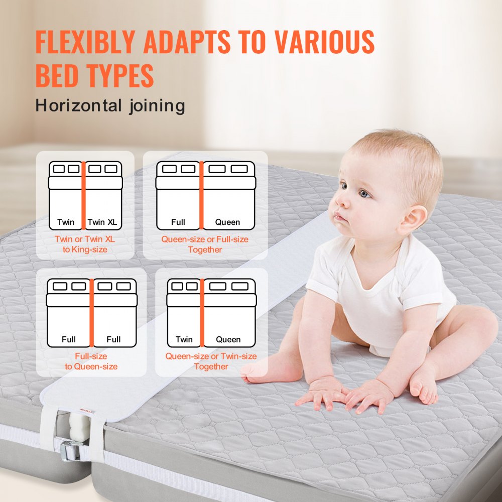 SM-BB02 - King Bed Converter Kit, 75" L Gap Filler for Solid Sleep