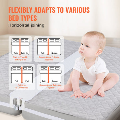 SM-BB02 - King Bed Converter Kit, 75" L Gap Filler for Solid Sleep