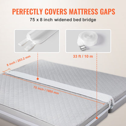SM-BB01 - Soft Bed Bridge 75" L for Seamless Mattress Connection