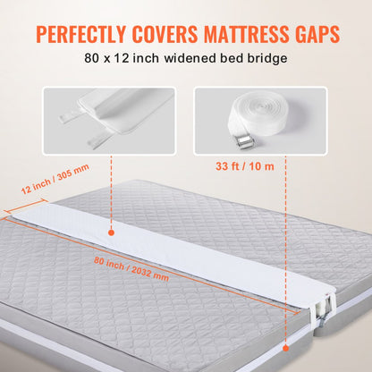 SM-BB04 - King Bed Bridge Kit, Connects Twin Beds Seamlessly