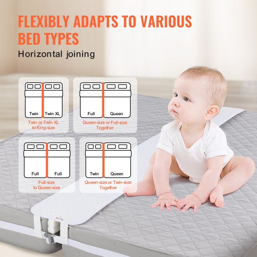 SM-BB04 - King Bed Bridge Kit, Connects Twin Beds Seamlessly