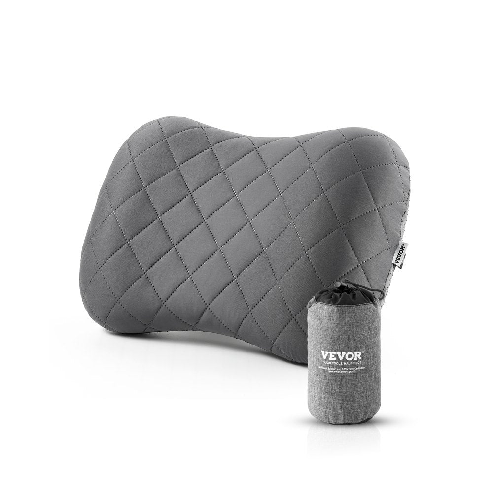 XP-7402-R - 17.4"x12" Inflatable Travel Pillow with Elastic Strap