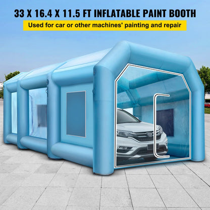 10X5X3.5m - Durable Inflatable Paint Booth with Filtration System