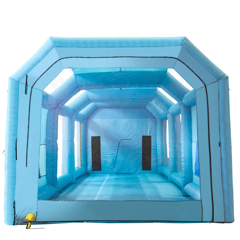 PQZP-9855 - Heavy-Duty 39.4ft Inflatable Paint Booth with Filtration & Blowers