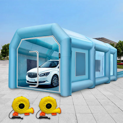 9X6X4M - Durable Inflatable Paint Booth with Filtration System
