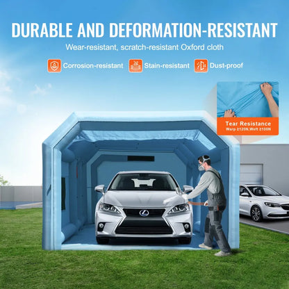 GZYJXKF07 - VEVOR Inflatable Paint Booth for Vehicles, Quick Setup & Durable Design