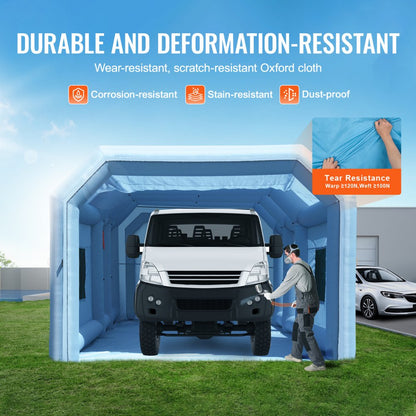 10x6.4x4.5m(C) - Durable 32.8ft Inflatable Paint Booth for Large Vehicles