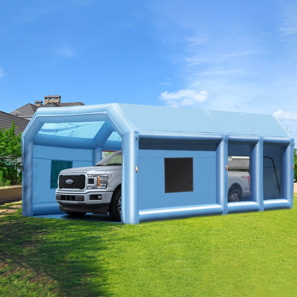 10x6.4x4.5m(C) - Durable 32.8ft Inflatable Paint Booth for Large Vehicles