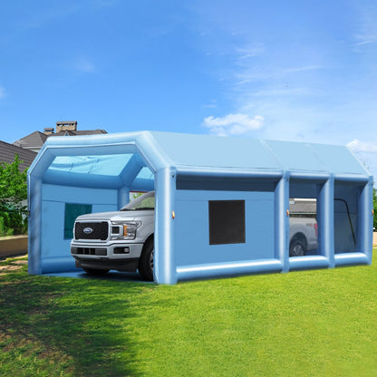 10x6.4x4.5m(C) - Durable 32.8ft Inflatable Paint Booth for Large Vehicles
