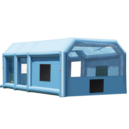 10x6.4x4.5m(C) - Durable 32.8ft Inflatable Paint Booth for Large Vehicles