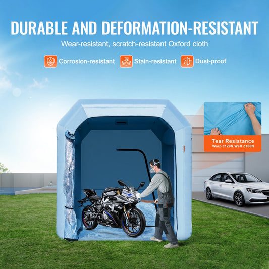 GZYJXKF03 - 9.8x8.2ft VEVOR Inflatable Spray Booth for Superior Paint Protection