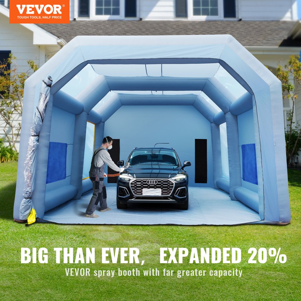010353494742 - 28.38ft Inflatable Paint Booth with Air Filtration System