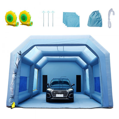 010353494742 - 28.38ft Inflatable Paint Booth with Air Filtration System