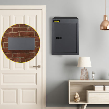 BGX-47 - Secure Through The Wall Mail Drop Box with Adjustable Chute