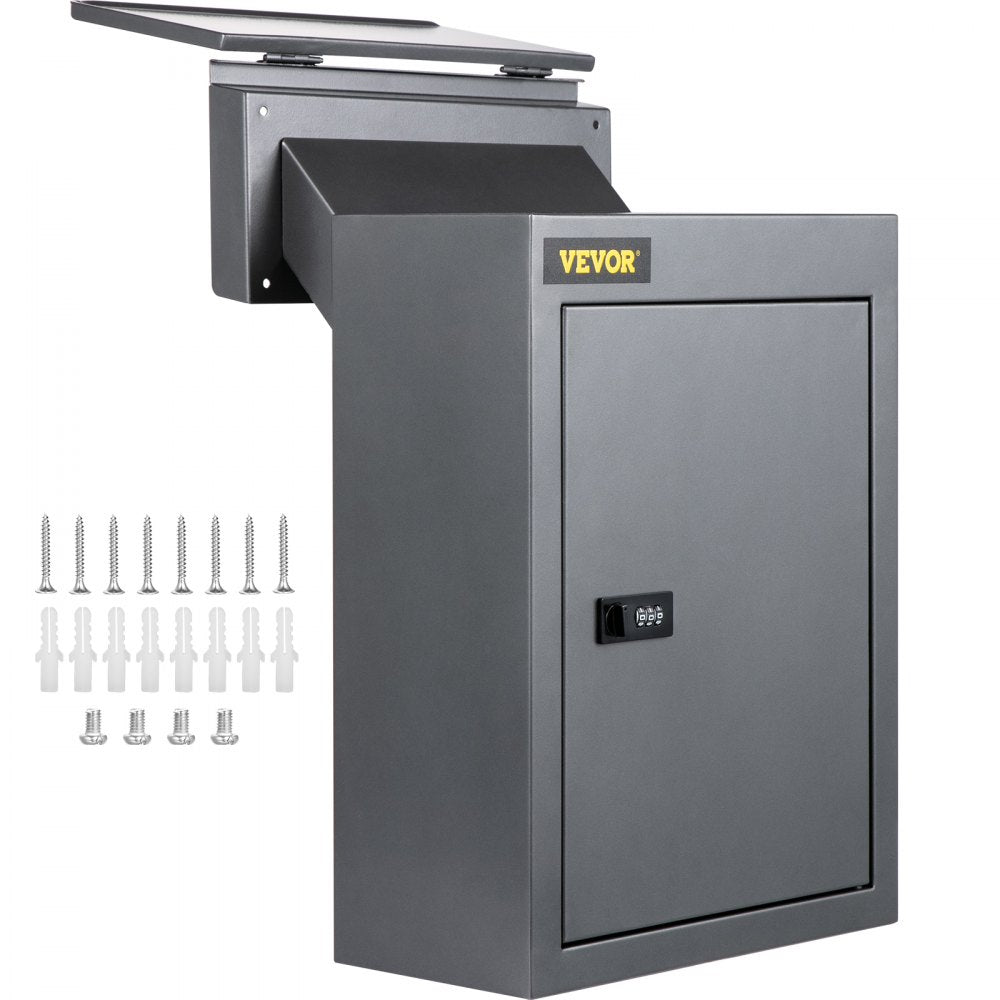 BGX-47 - Secure Through The Wall Mail Drop Box with Adjustable Chute