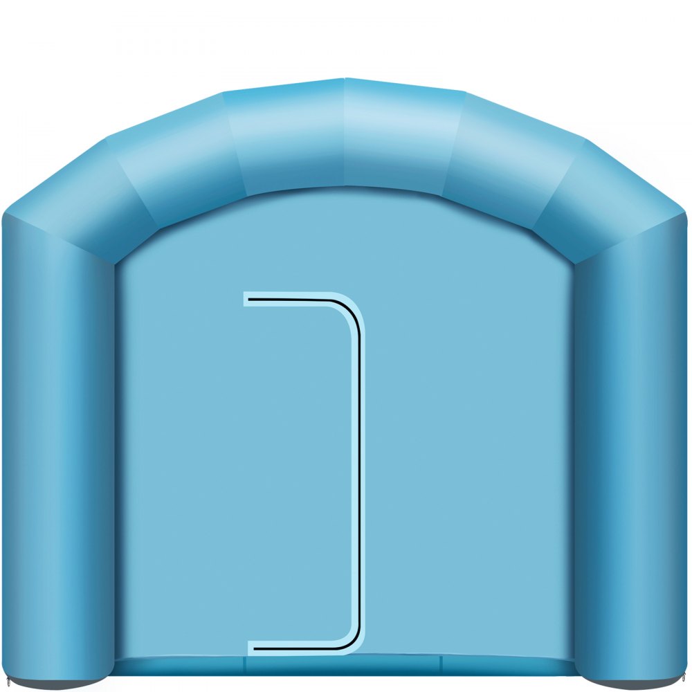 010523704672 - 20ft Inflatable Paint Booth with Filtration & Dual Space