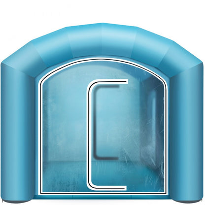 010523704672 - 20ft Inflatable Paint Booth with Filtration & Dual Space