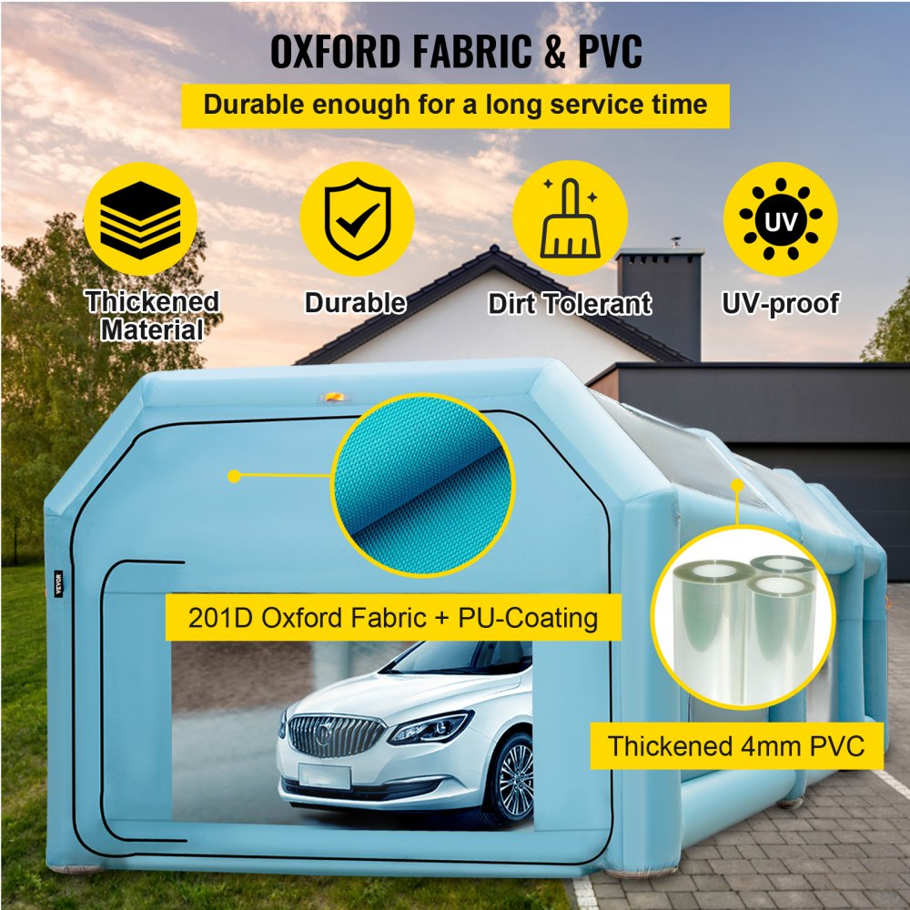 CQZP-4985 - 28x15ft Inflatable Spray Booth with Filtration System