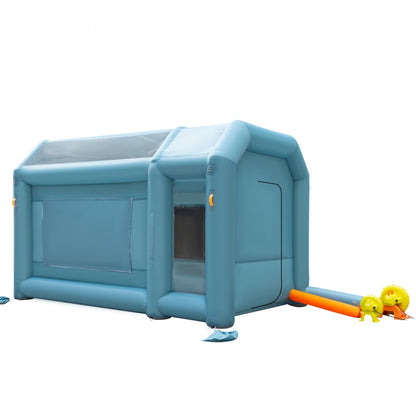 CQZP-5994 - 13x8ft Inflatable Paint Booth with Filtration System and Blowers