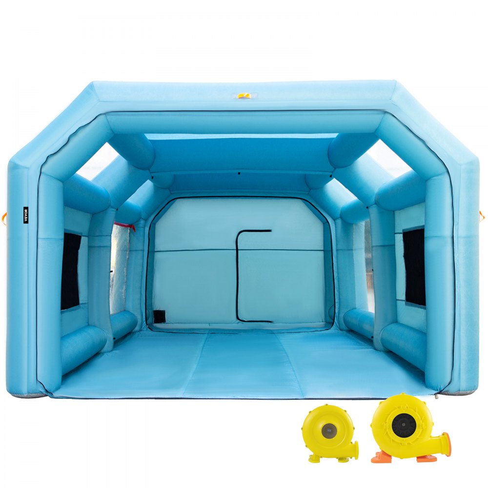 CQZP-4345 - 26x13x10ft Durable Inflatable Spray Booth with Filtration System