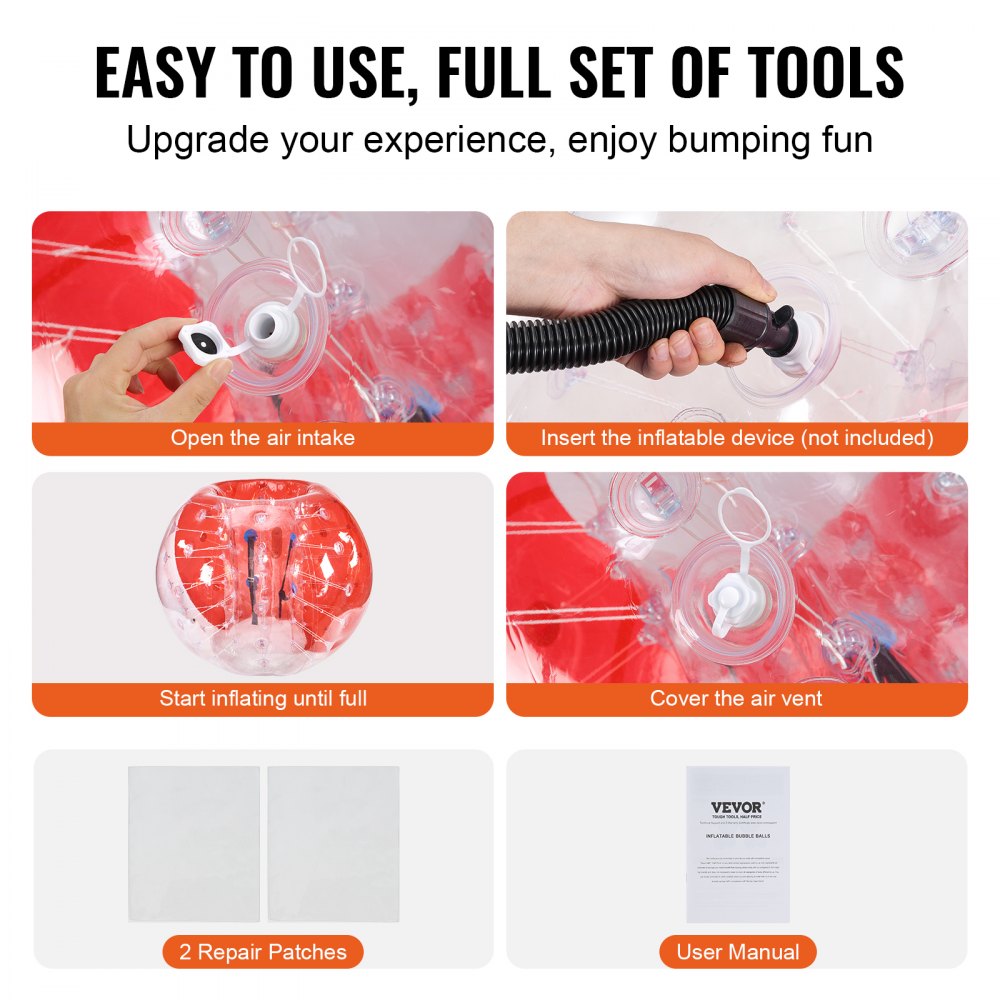 HCPPQ-006 - 5FT Durable PVC Inflatable Bumper Ball for Fun Play