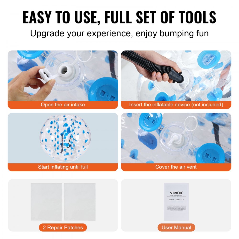 HCPPQ-012 - 5FT Durable PVC Inflatable Bumper Ball for Fun Activities