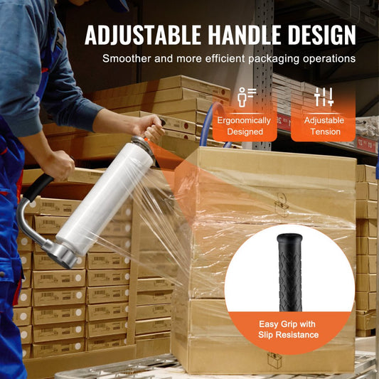YAL010 - Versatile 12"-20" Stretch Film Dispenser with Dual Handles
